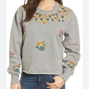 Lucky Brand Embroidered Sweatshirt